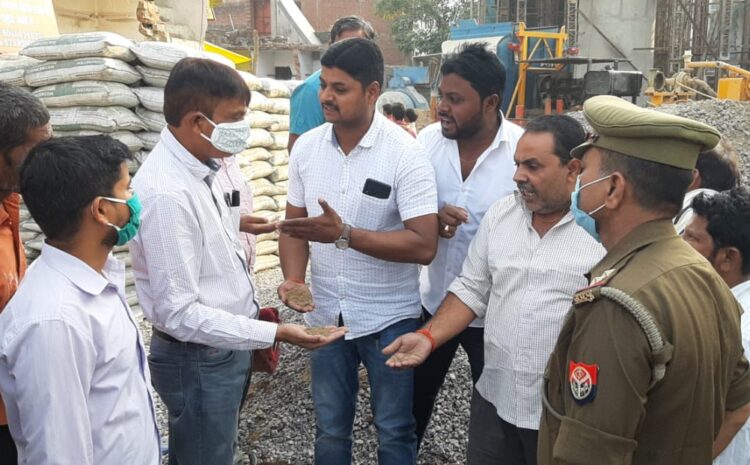  केशव प्रसाद मौर्या के पैतृक नगर सिराथू में बन रहे ओवर ब्रिज में घटिया सामग्री का इस्तमाल, रोष