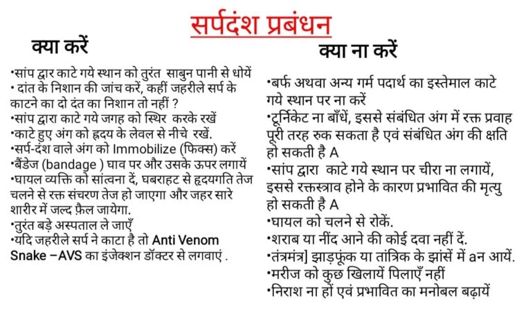  सोनभद्र-: सर्पदंश से होने वाली जनहानि व पशुहानि की घटनाओं से संबंधित कार्यशाला का हुआ आयोजन